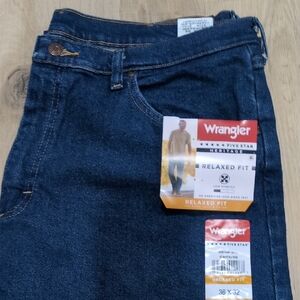 Wrangler Men's Relaxed Jeans - Deep Indigo